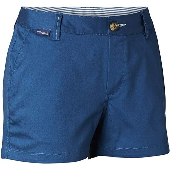Womens 8 New NWT Columbia Blue Harborside Hike Shorts Pockets UPF 30 Trail Play - Picture 1 of 6